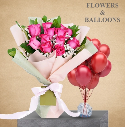 Flowers and Balloons