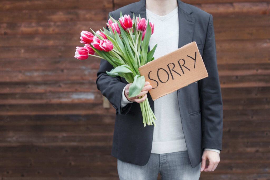 Send Flowers With Sorry Letter